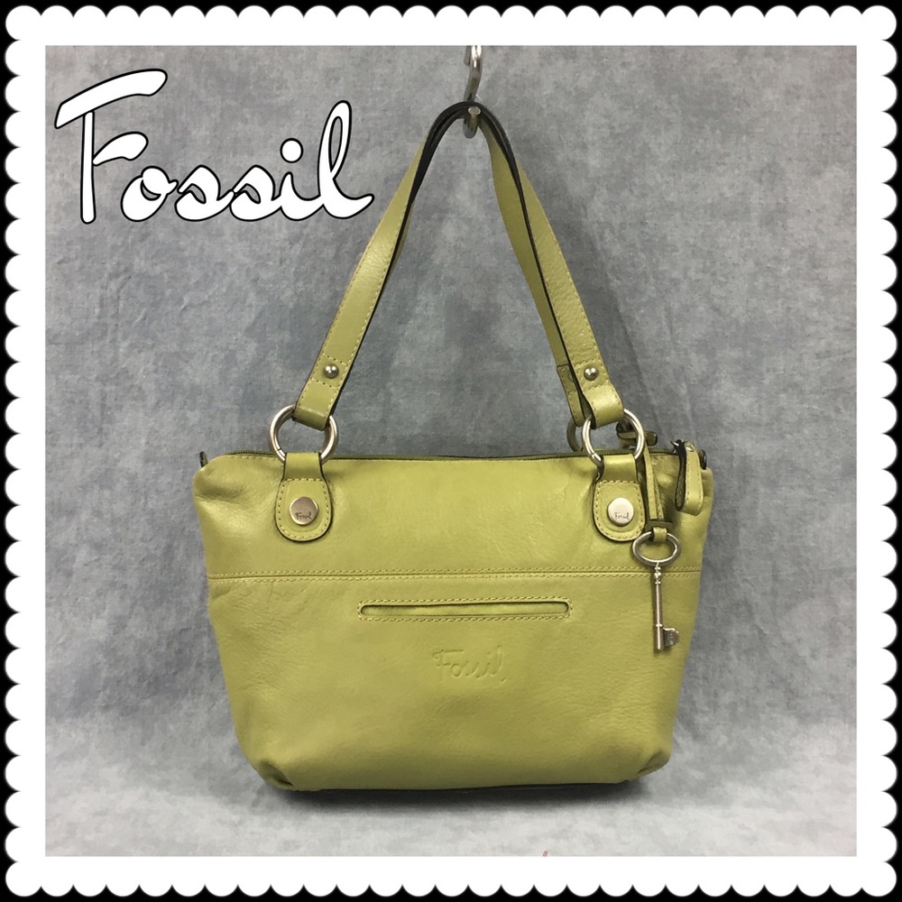 Fossil Green Leather Bag